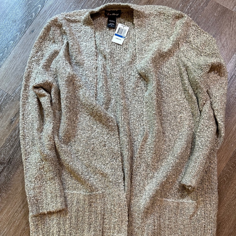 Women’s Neutral Open Long Cardigan